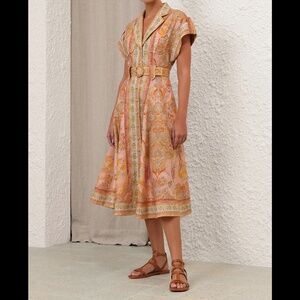 ZIMMERMANN Acacia Midi Shirt Dress
